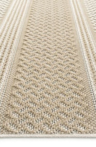 Eko Halı Soho SH 05 Beige Hav Toz Vermez Modern Bukle Makine Halısı Yolluk Krem Bej Mutfak Halısı