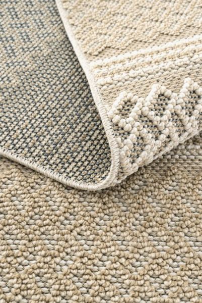 Eko Halı Soho SH 05 Beige Hav Toz Vermez Modern Bukle Makine Halısı Yolluk Krem Bej Mutfak Halısı