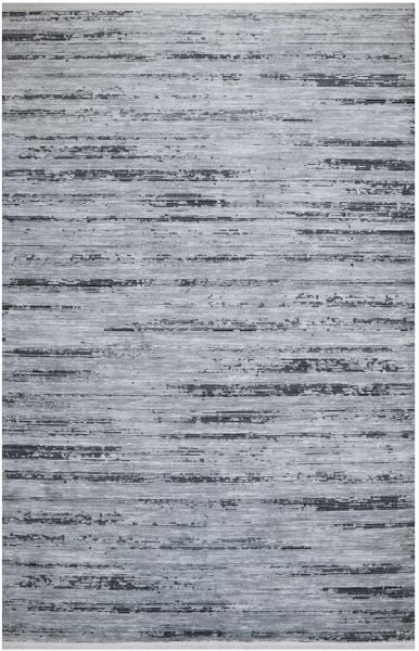 Türkmen Halı Alya Antialerjik Modern Akrilik Makine Halısı 20434 Siyah 80x150