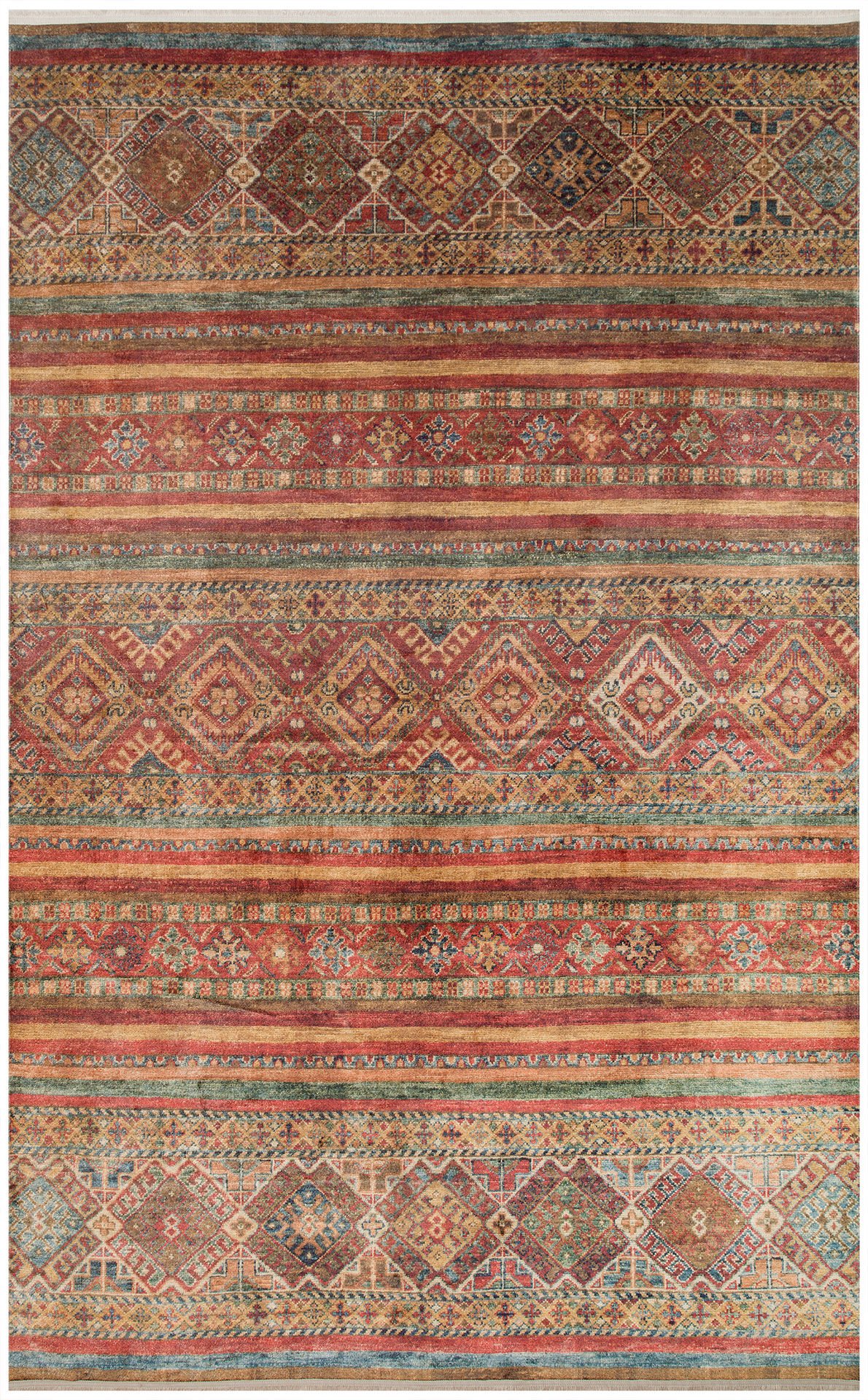 Eko Halı Antique ATK 05 Multy Antik Desen Makinede Yıkanabilir Halı Kaymaz Taban Vintage Modern Salon Mutfak Koridor Halısı
