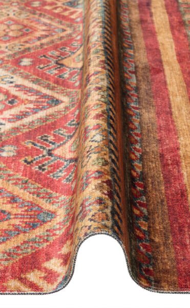 Eko Halı Antique ATK 05 Multy Antik Desen Makinede Yıkanabilir Halı Kaymaz Taban Vintage Modern Salon Mutfak Koridor Halısı