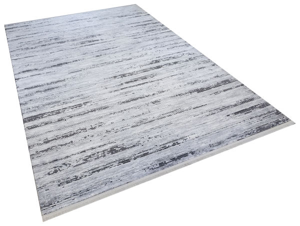 Türkmen Halı Alya Antialerjik Modern Akrilik Makine Halısı 20434 Siyah 100x300