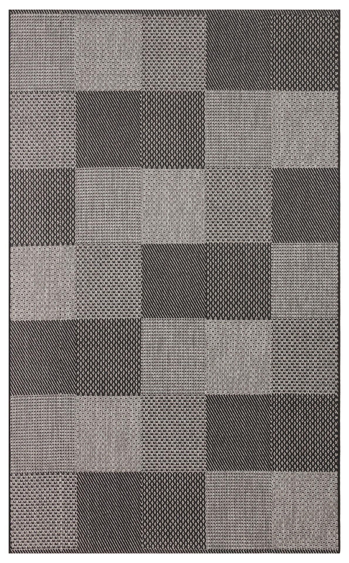 Eko Halı Mono MNO 01 Dark Grey Hav Toz Vermez Sisal Halı Kolay Temizlenen Hasır Dokulu Modern Halı