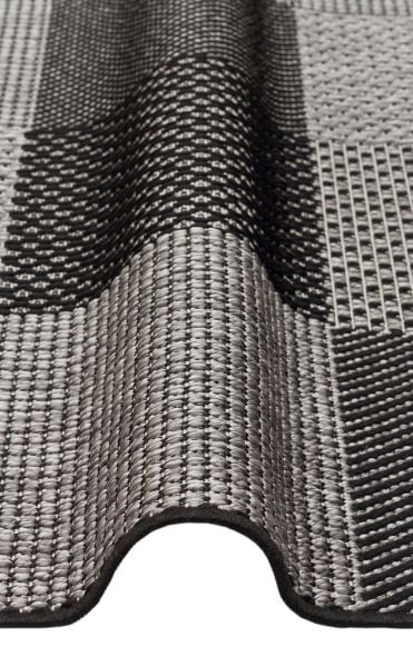 Eko Halı Mono MNO 01 Dark Grey Hav Toz Vermez Sisal Halı Kolay Temizlenen Hasır Dokulu Modern Halı