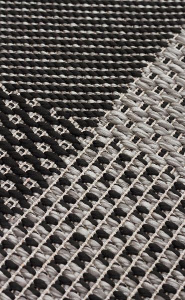 Eko Halı Mono MNO 01 Dark Grey Hav Toz Vermez Sisal Halı Kolay Temizlenen Hasır Dokulu Modern Halı