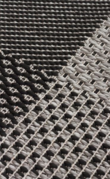 Eko Halı Mono MNO 01 Dark Grey Hav Toz Vermez Sisal Halı Kolay Temizlenen Hasır Dokulu Modern Halı