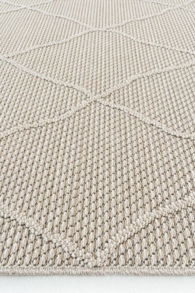 Eko Halı Soho SH 02 Beige Hav Toz Vermez Modern Bukle Makine Halısı Yolluk Bej Mutfak Halısı