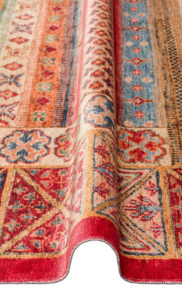 Eko Halı Antique ATK 04 Multy Antik Desen Makinede Yıkanabilir Halı Kaymaz Taban Vintage Modern Salon Mutfak Koridor Halısı