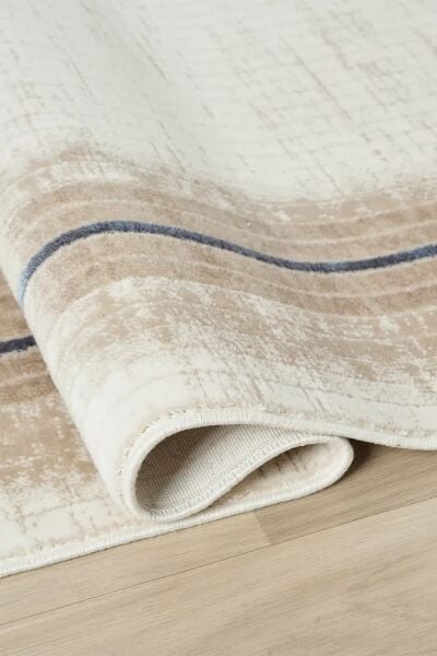 Seyran Halı Asya 526 Mavi Akrilik Çerçeveli Klasik Desen Salon Halısı Yolluk Modern Akrilik Halı Dokuma Taban Saçaklı Modern Şık Halı