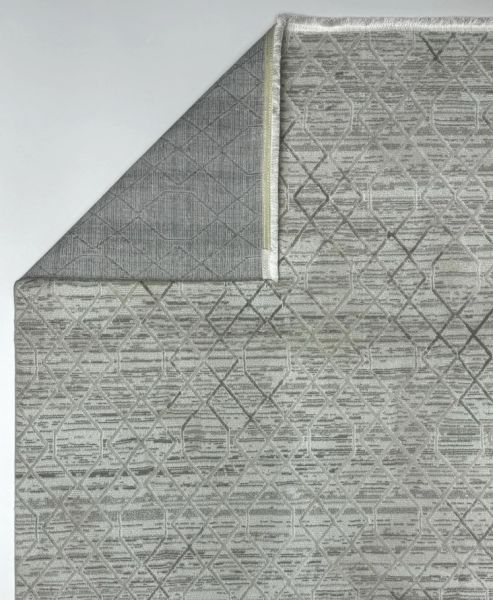 Seyran Halı Grad  3206 Gri Antrasit Modern Dokuma Kaymaz Taban Halı