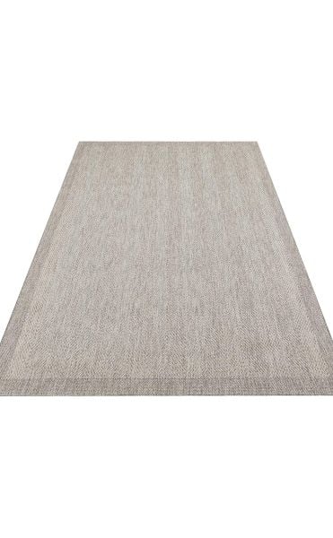 Eko Halı Mono 02 Grey Hav Toz Vermez Sisal Halı Kolay Temizlenen Hasır Dokulu Modern Halı