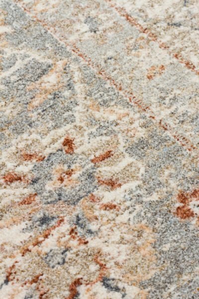 Eko Halı Efes 04 Cream Grey XW  Vintage Etnik Desenlere Sahip Özel Yumuşak Tuşeli Polysoft İpler ile Üretilen Makine Halısı