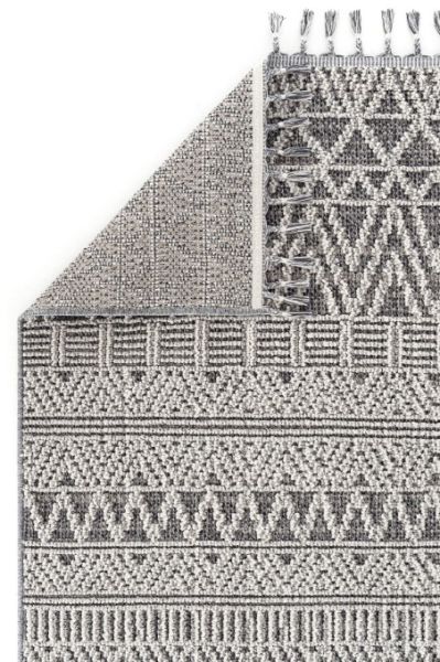 Eko Halı Soho 14 Grey Hav Toz Vermez Modern Bukle Makine Halısı Yolluk Gri Mutfak Halısı