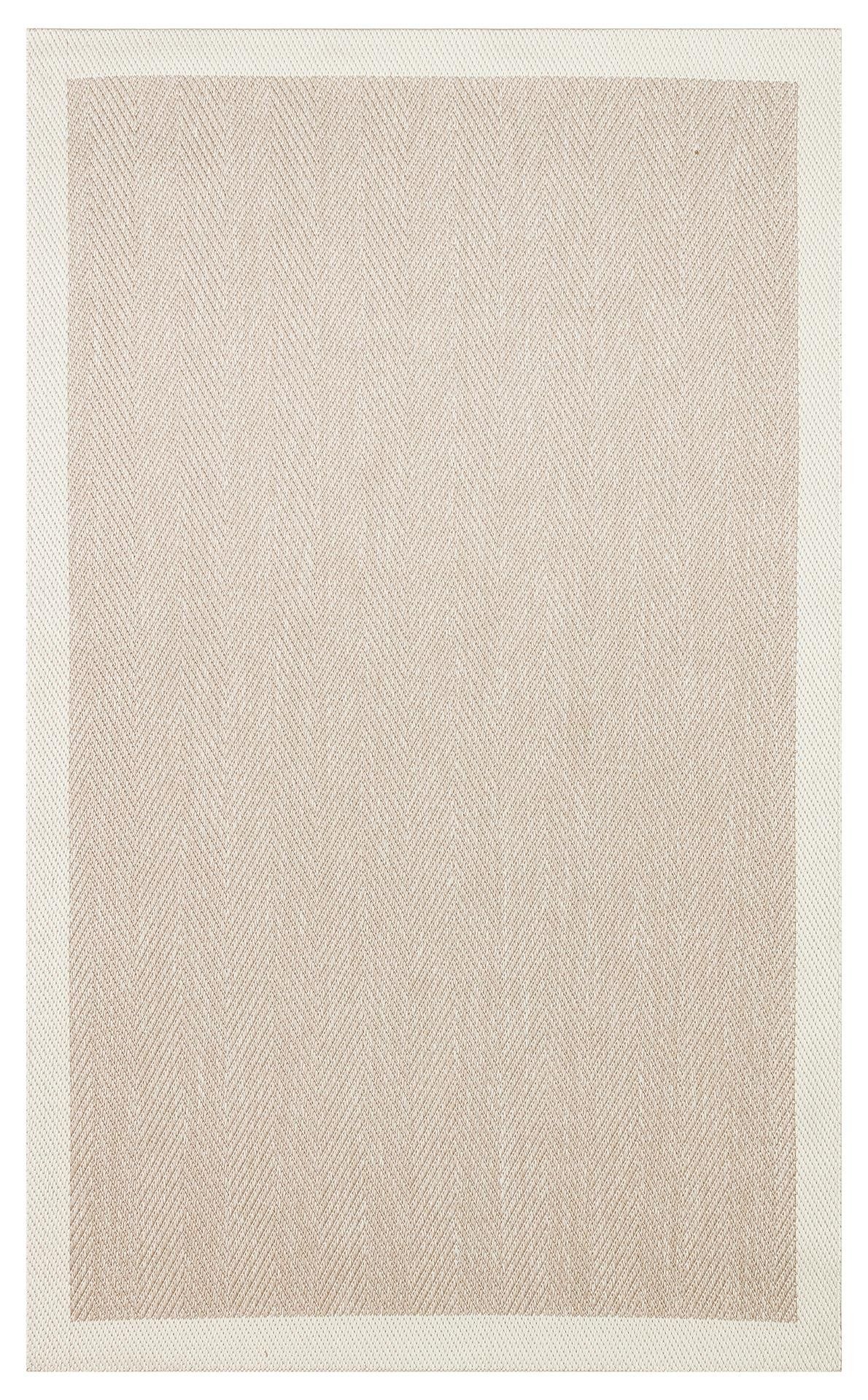 Eko Halı Mono 02 Beige Hav Toz Vermez Sisal Halı Kolay Temizlenen Hasır Dokulu Modern Halı