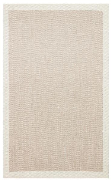 Eko Halı Mono 02 Beige Hav Toz Vermez Sisal Halı Kolay Temizlenen Hasır Dokulu Modern Halı