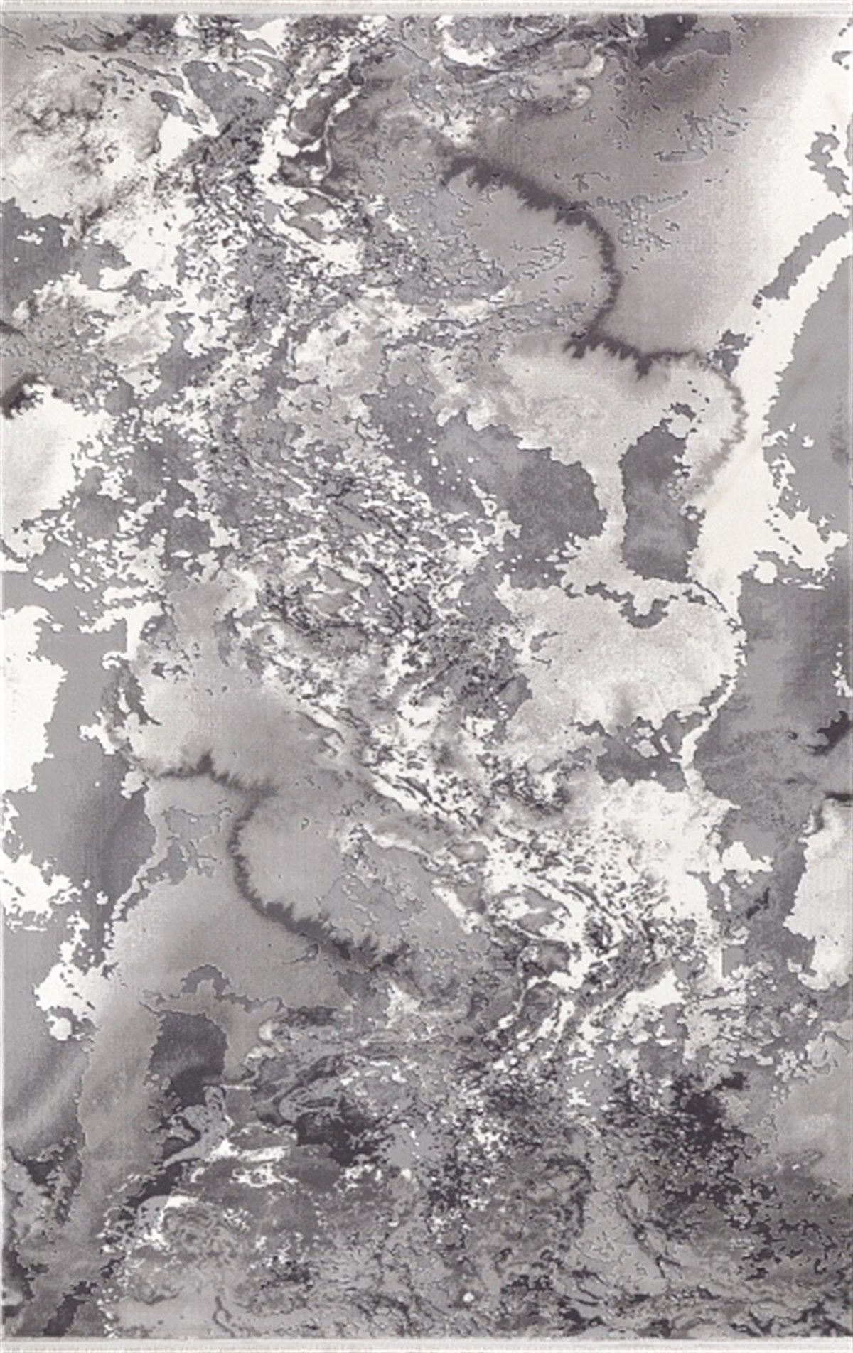 Merinos Halı Therapy 19112 096 Yün Tuşeli Modern Salon Halısı Gri 100x200