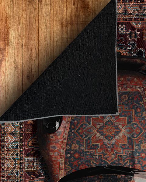 Drom Dokuma Taban Makinede Yıkanabilen Kilim Kaymaz Şönil Araba Figürlü Retro Tasarım Halı