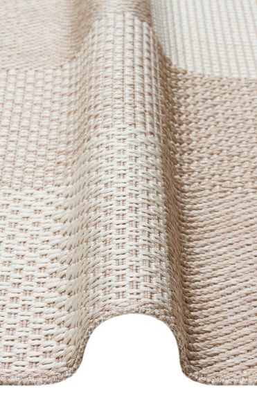 Eko Halı Mono 01 Beige Hav Toz Vermez Sisal Halı Kolay Temizlenen Hasır Dokulu Modern Halı