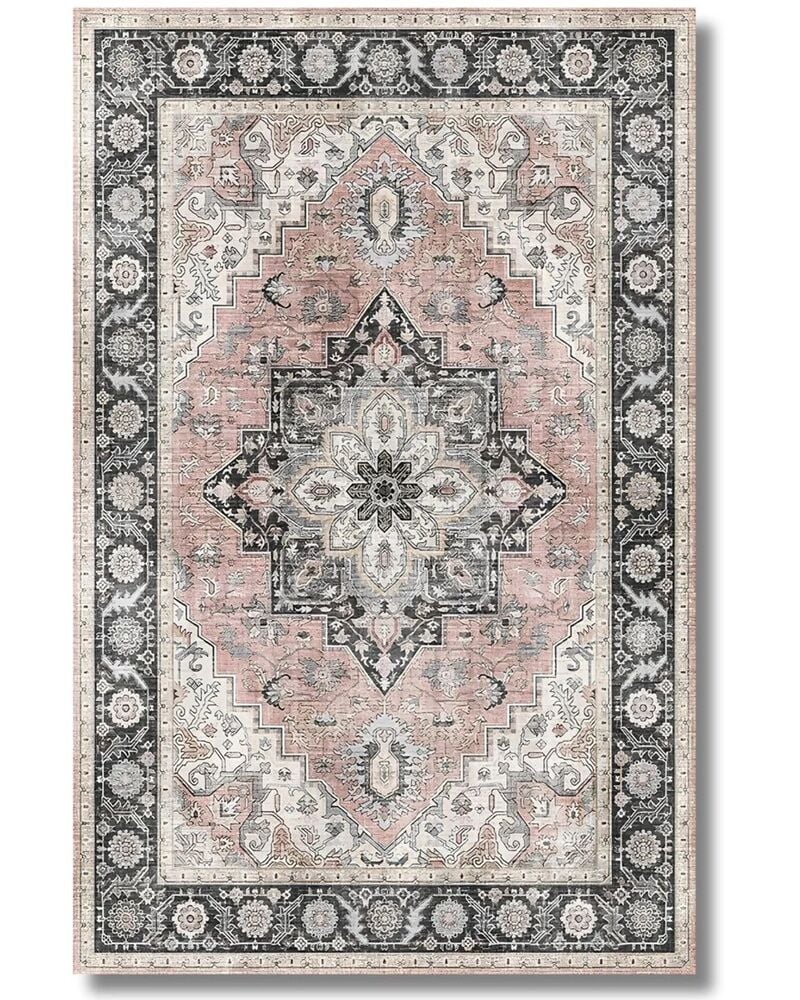 Drom Pamuk Dokuma Taban Makinede Yıkanabilen Kilim Kaymaz Şönil Etnik Vintage Modern Halı