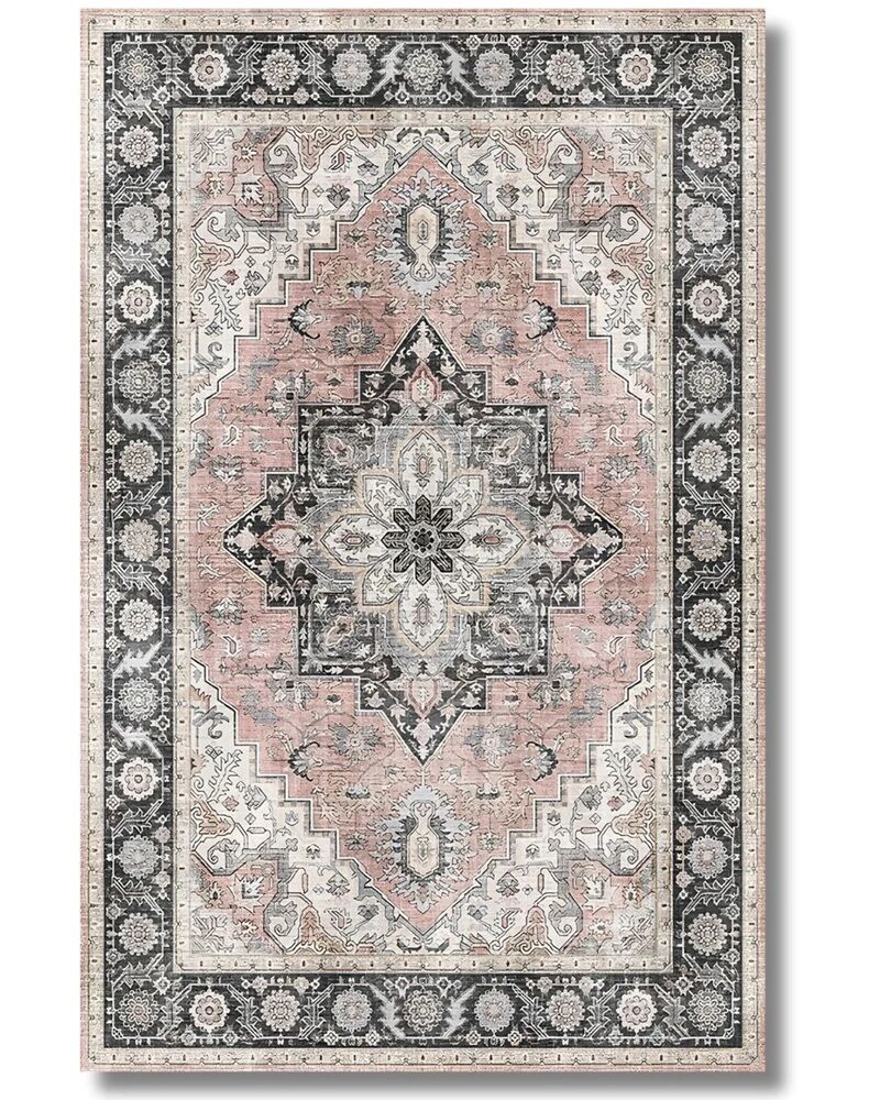 Drom Pamuk Dokuma Taban Makinede Yıkanabilen Kilim Kaymaz Şönil Etnik Vintage Modern Halı