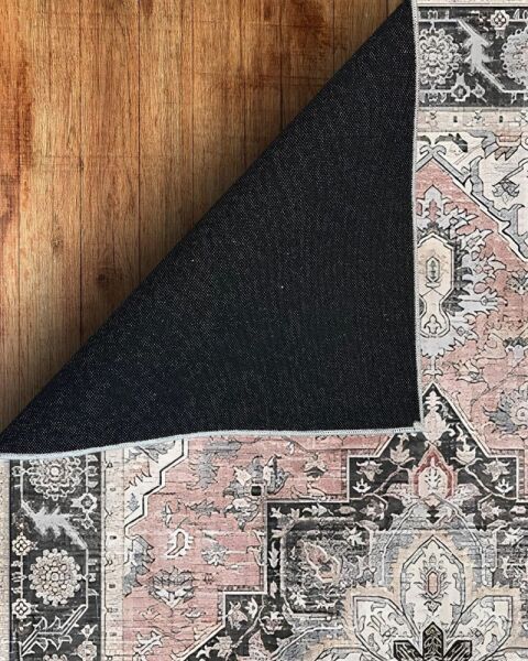 Drom Pamuk Dokuma Taban Makinede Yıkanabilen Kilim Kaymaz Şönil Etnik Vintage Modern Halı