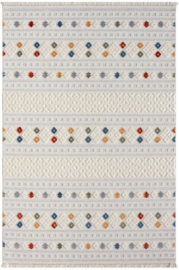 Seyran Halı İbiza 151 Multi Yumuşak Tuşeli Kabartmalı Modern Salon Halısı Mutfak Halısı Yolluk