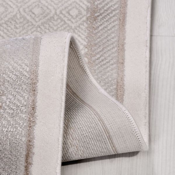 Crea Halı Belinda BM06 Akrilik Dokuma Bej Krem Avangart Klasik Salon Halısı My Crea Home