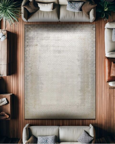 Drom Pamuk Dokuma Taban Makinede Yıkanabilen Kilim Kaymaz Şönil Slinebilir Modern Halı