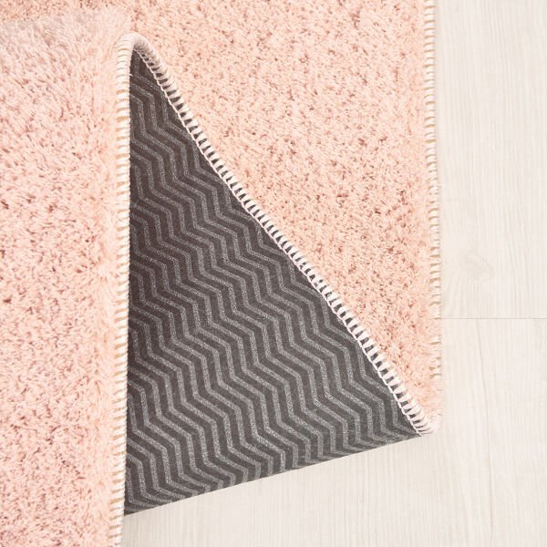 Crea Halı Maris MR010 Shaggy Halı Yumuşak Tüylü Kaymaz Taban Modern Yolluk Salon Halısı Pembe My Crea Home