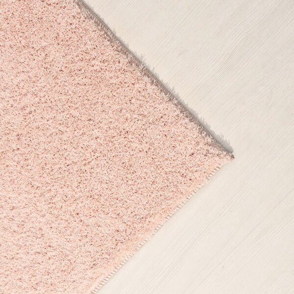 Crea Halı Maris MR010 Shaggy Halı Yumuşak Tüylü Kaymaz Taban Modern Yolluk Salon Halısı Pembe My Crea Home