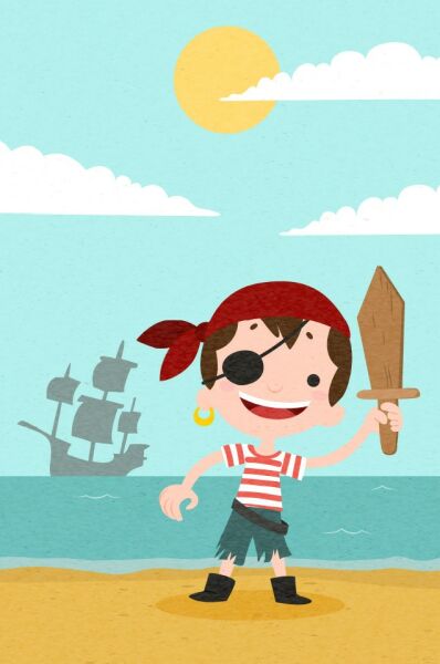 Cino 88 Küçük Korsan Erkek Çocuk Odası Oyun Halısı