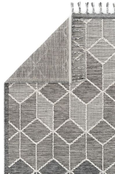 Eko Halı Soho SH 03 Grey Hav Toz Vermez Modern Bukle Makine Halısı Yolluk Gri Mutfak Halısı