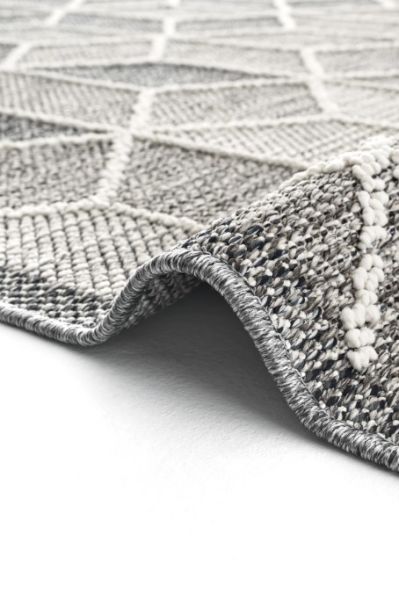 Eko Halı Soho SH 03 Grey Hav Toz Vermez Modern Bukle Makine Halısı Yolluk Gri Mutfak Halısı