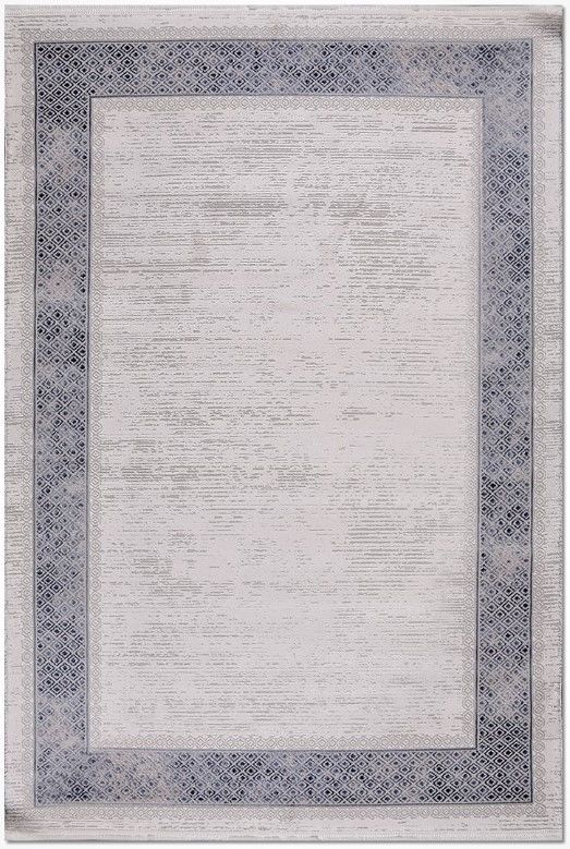 Crea Halı Belinda BM07 Akrilik Dokuma Gri Mavi Avangart Klasik Salon Halısı My Crea Home