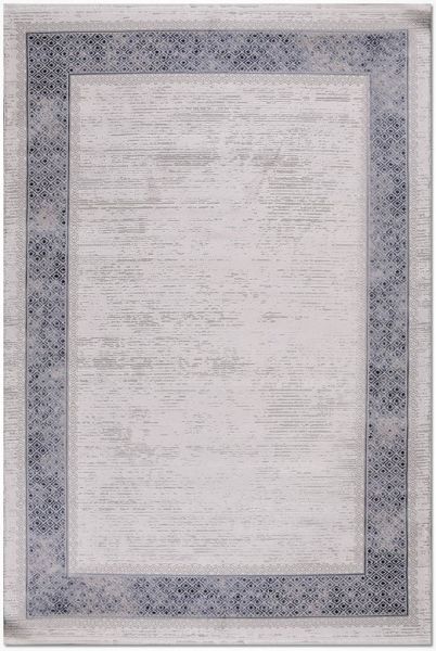 Crea Halı Belinda BM07 Akrilik Dokuma Gri Mavi Avangart Klasik Salon Halısı My Crea Home