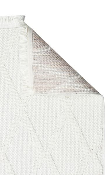 Eko Halı Cozy CZY 04 Cream Bukle Hav Toz Vermez Modern Örgü Dokuma Makine Halısı