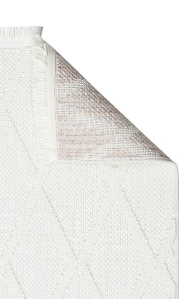 Eko Halı Cozy CZY 04 Cream Bukle Hav Toz Vermez Modern Örgü Dokuma Makine Halısı