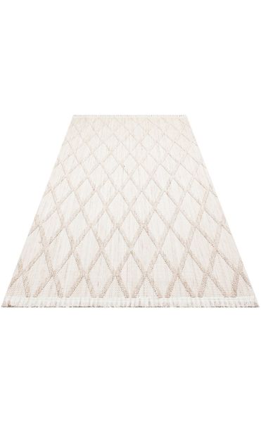 Eko Halı Cozy CZY 04 Beige Bukle Hav Toz Vermez Modern Örgü Dokuma Makine Halısı