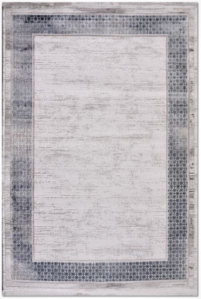 Crea Halı Prato PC01 Akrilik Dokuma Gri Mavi Modern Klasik Salon Halısı My Crea Home