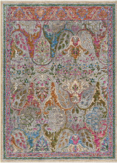 Seyran Halı Monde 800 Multi Vintage Çiçekli Klasik Halı  Antik Motifli Dekoratif Salon Halısı