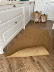 Milda 33 Jüt Hasırlı El Örgüsü Çift Taraflı Kilim Dikdörtgen Jüt Halı 80x200