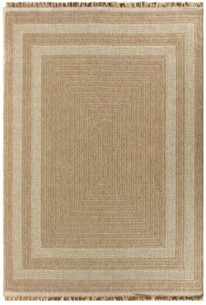 Seyran Halı 670 Bej İndia Modern Jüt Dokulu Modern Kahverengi Halı Hasır Model Yolluk 100x150