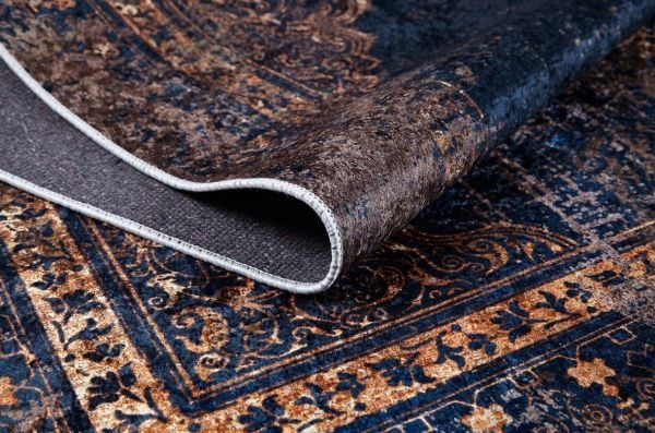 Halımax Dara 059 Yıkanabilir Kaymaz Dokuma Tabanlı Otantik Modern Halı