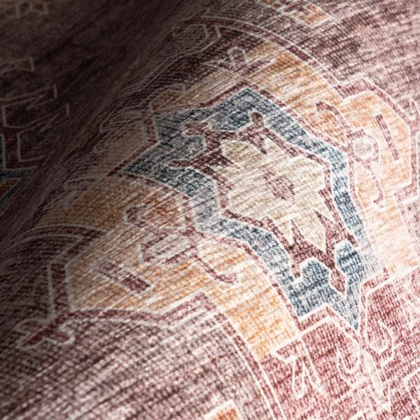 Atelier 502 Dusty Rose Eskitme Vintage Antre Hol Halısı Etnik Dokuma Otantik Özel Ölçü Yolluk