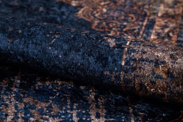 Halımax Dara 059 Yıkanabilir Kaymaz Dokuma Tabanlı Otantik Modern Halı