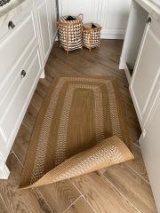 Milda 34 Jüt Hasırlı El Örgüsü Çift Taraflı Kilim Dikdörtgen Jüt Halı 100x200