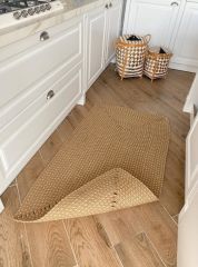 Milda 35 Jüt Hasırlı El Örgüsü Çift Taraflı Kilim Dikdörtgen Jüt Halı 80x150