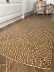 Milda 35 Jüt Hasırlı El Örgüsü Çift Taraflı Kilim Dikdörtgen Jüt Halı 100x150