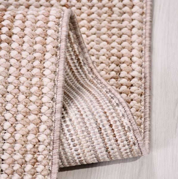 Crea Halı Pırıl PRLBJK Bej Bukle Dokuma Modern Salon Halısı Mutfak Halısı Dekoratif Koridor Halısı My Crea Home