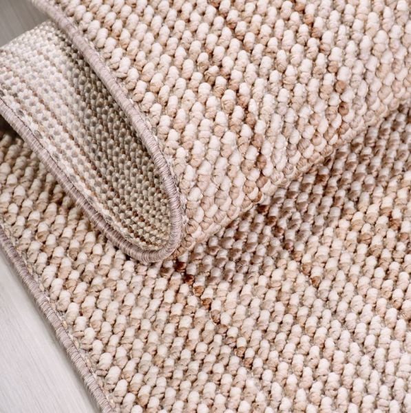Crea Halı Pırıl PRLBJK Bej Bukle Dokuma Modern Salon Halısı Mutfak Halısı Dekoratif Koridor Halısı My Crea Home